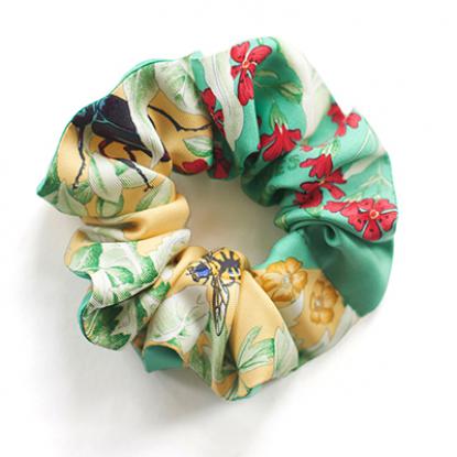 Scrunchie made from vinatge Hermès scarf